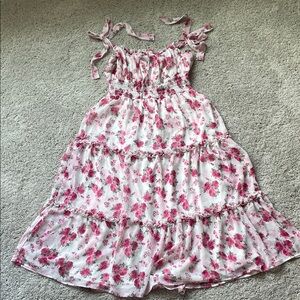 Trixxi Pink Floral Maxi Dress